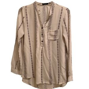 Blu Pepper Woven Printed Top